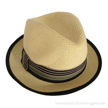 Ladies' Fedora Straw Hat, Fashionable Style, 2012 Hot Sale